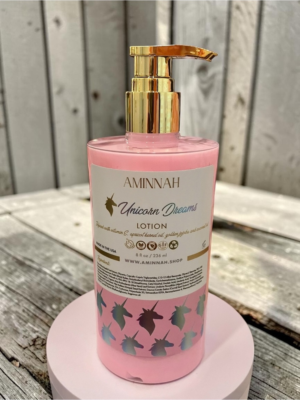 Aminnah Unicorn Dreams Lotion. Brand new in pump bottle